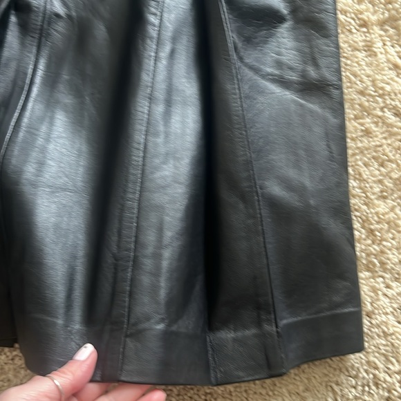 new with tag 3.1 Phillip Lam Black Leather A-line Midi Skirt 🖤 - Picture 10 of 12